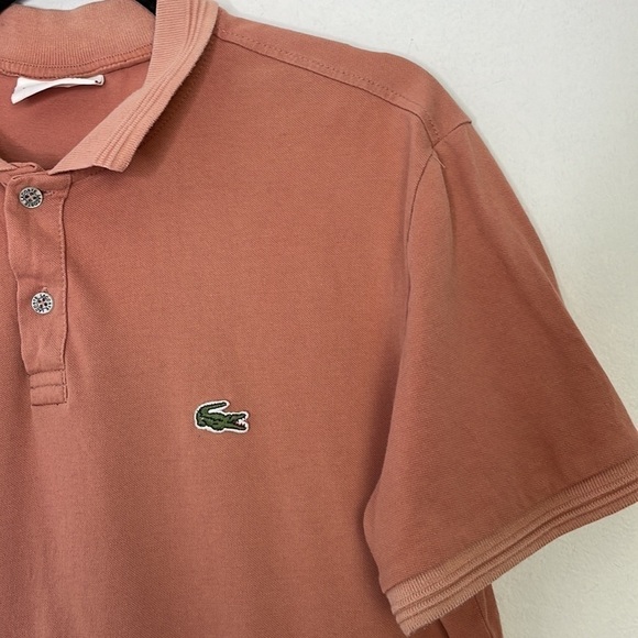 Lacoste salmon polo shirt - Picture 3 of 7